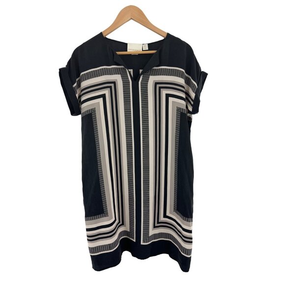 Size 10 CYNTHIA ROWLEY SILK SHIFT DRESS Spring Summer Classy Office Career Party - Picture 7 of 9